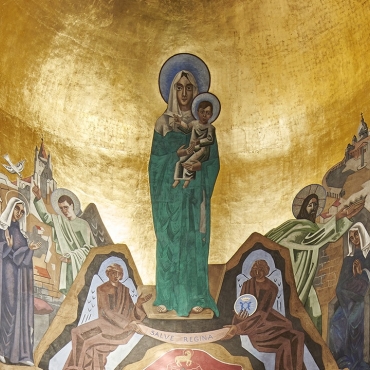 Notre-Dame de l'Assomption de Lausanne, sa restauration, la fresque et les décors de Gino Severini